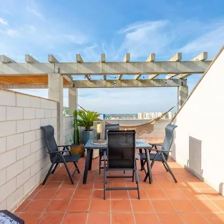 166- Empurialola-penthouse En Con Piscina Y Vistas Al Puerto Canigo- Apartment